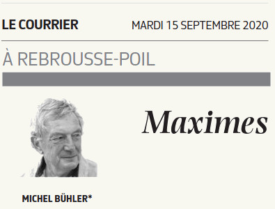Le Courrier du 15 sept Michel Buhler
