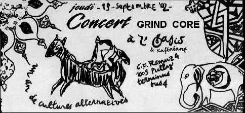 Concert GRIND CORE à l'Oasis